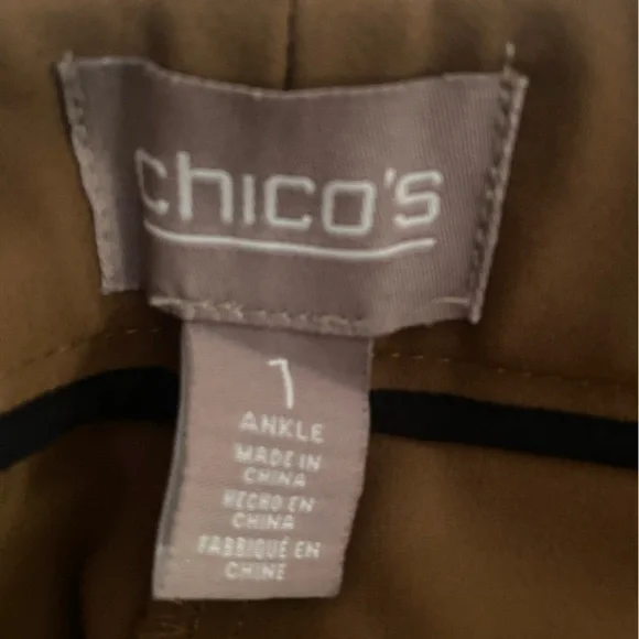 Chicos Women’s Brown Trousers - Picture 2 of 2